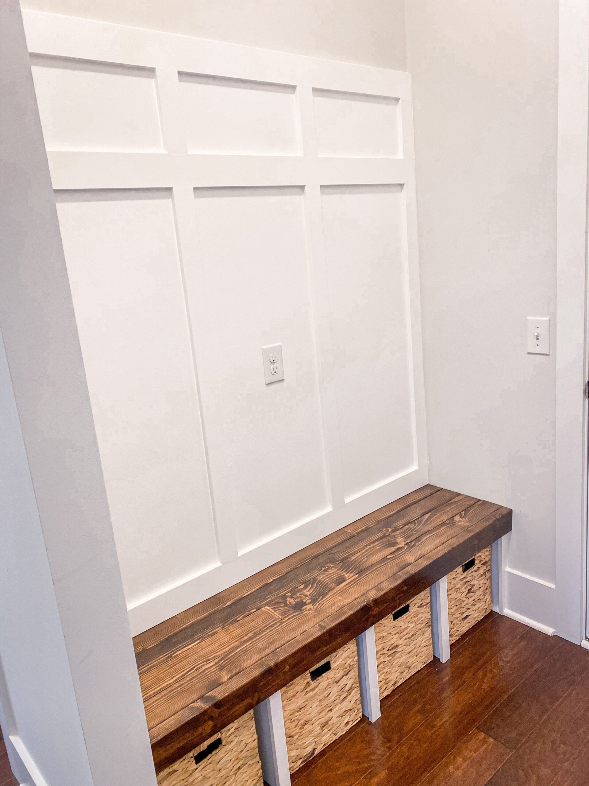 DIY Built-in Mudroom Bench With Storage (Part 2)